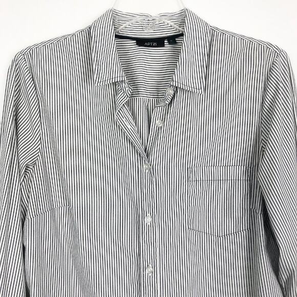 Apt. 9 Long Sleeve Striped Button Down Shirt - Picture 2 of 10
